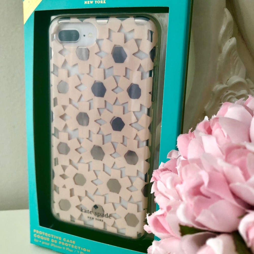 🎀Kate Spade ♠️ Clear Protective Case Pink/Floral - Picture 6 of 6